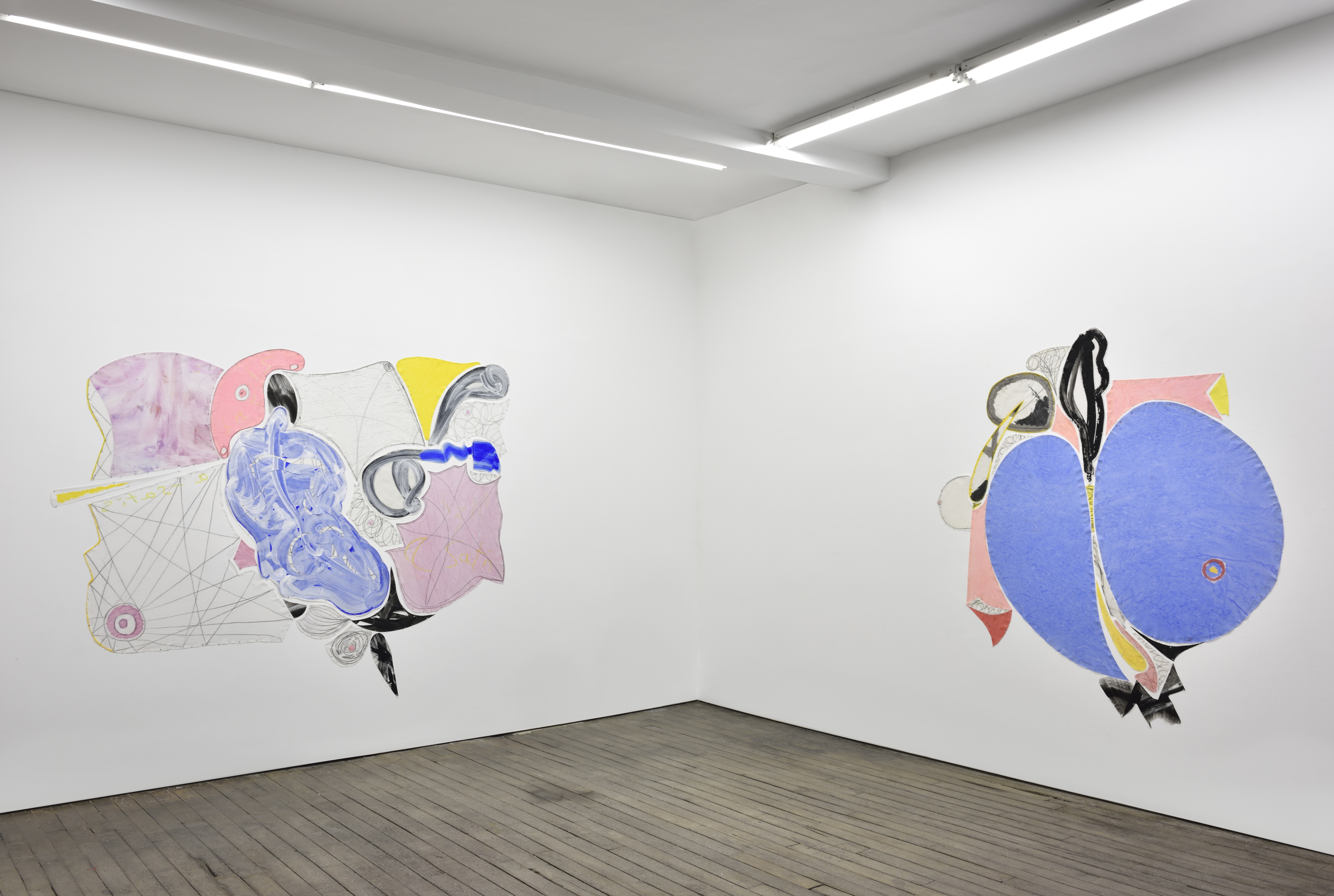 Installation collage by Christian Bonnefoi exhibited at Campoli Presti Paris 2017