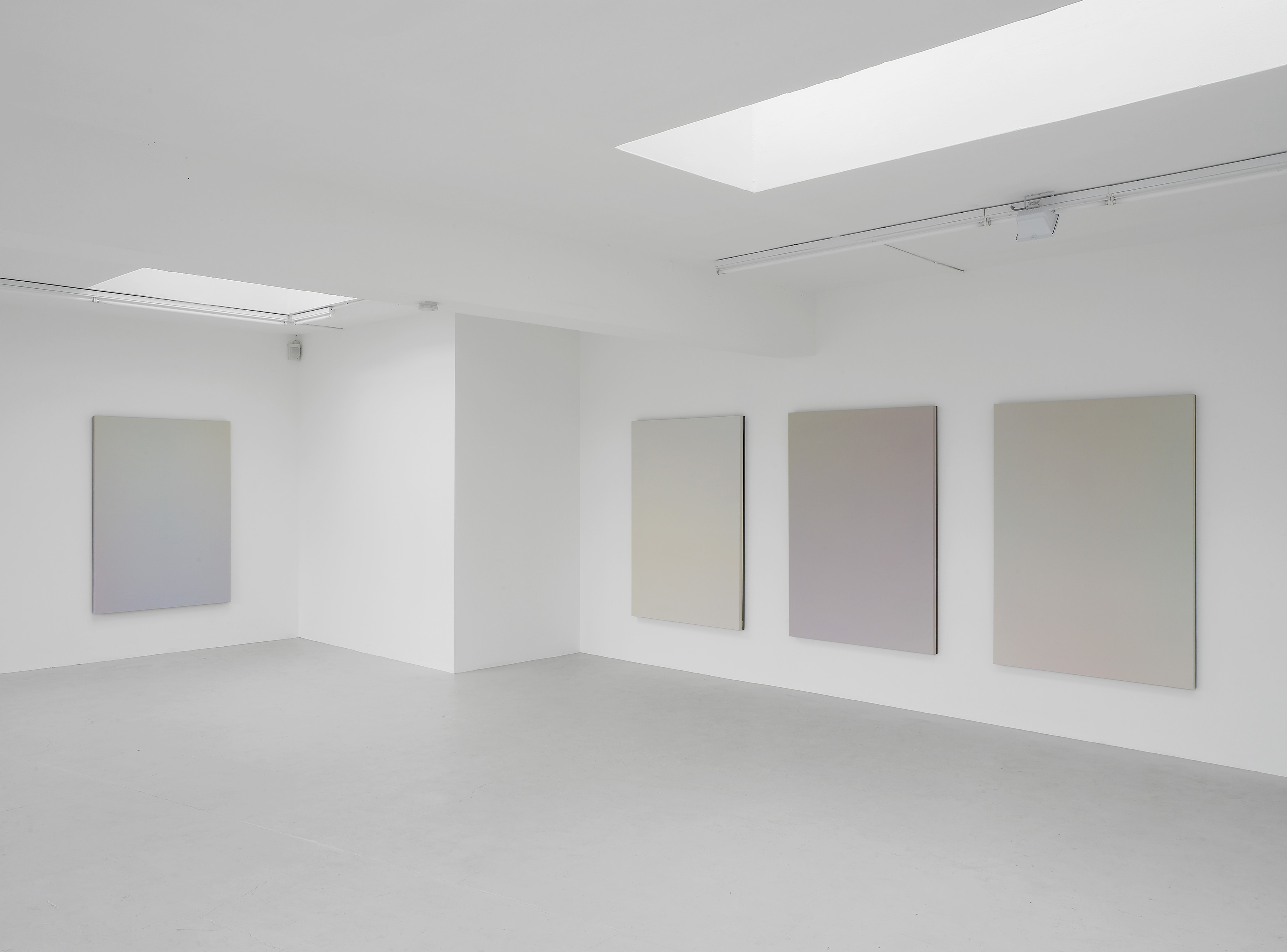 Abstract paintings installation by artist Scott Lyall exhibited at Campoli Presti art gallery in London 2011