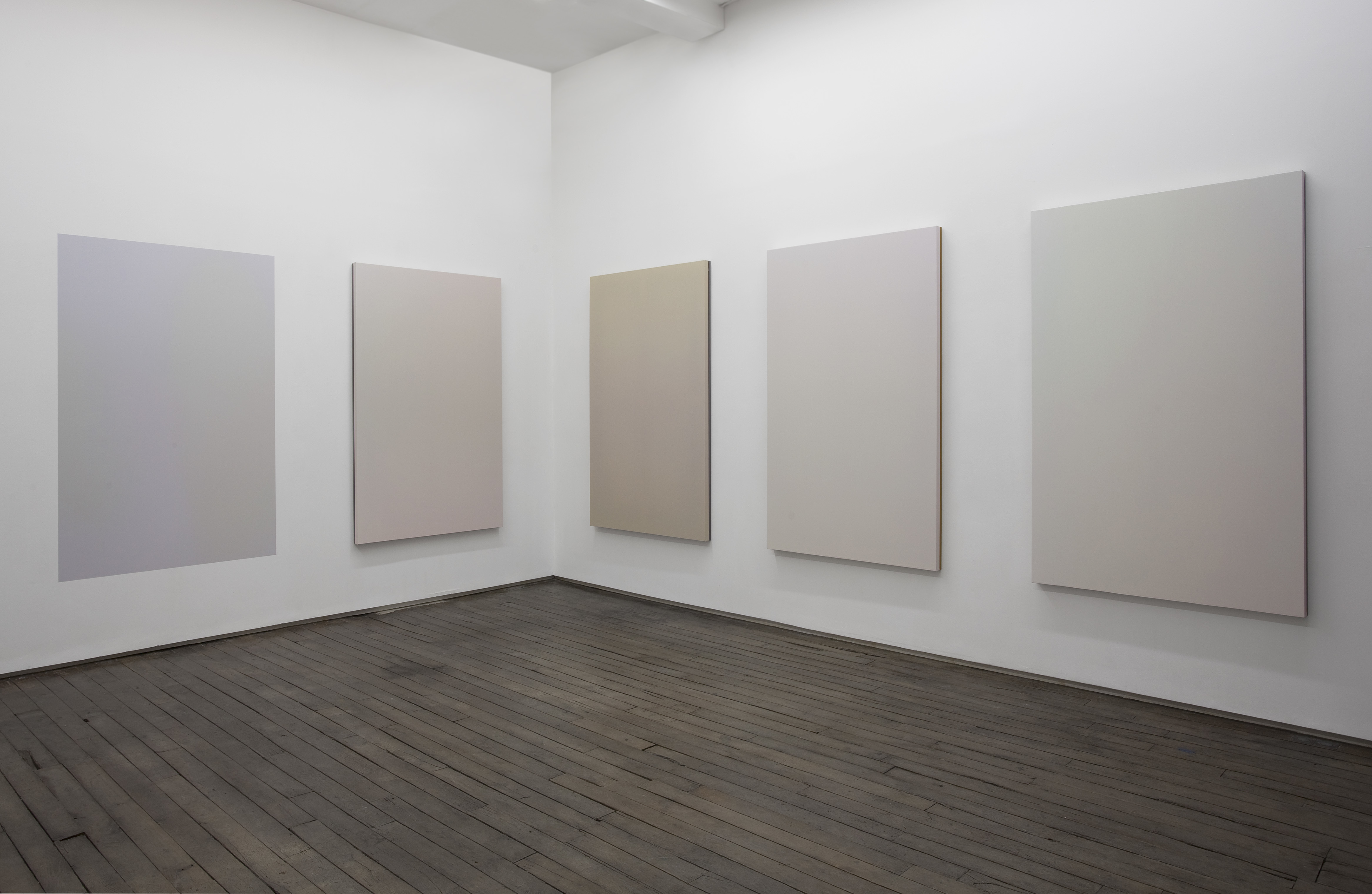 Abstract painting installation by artist Scott Lyall exhibited at Campoli Presti art gallery in Paris 2011