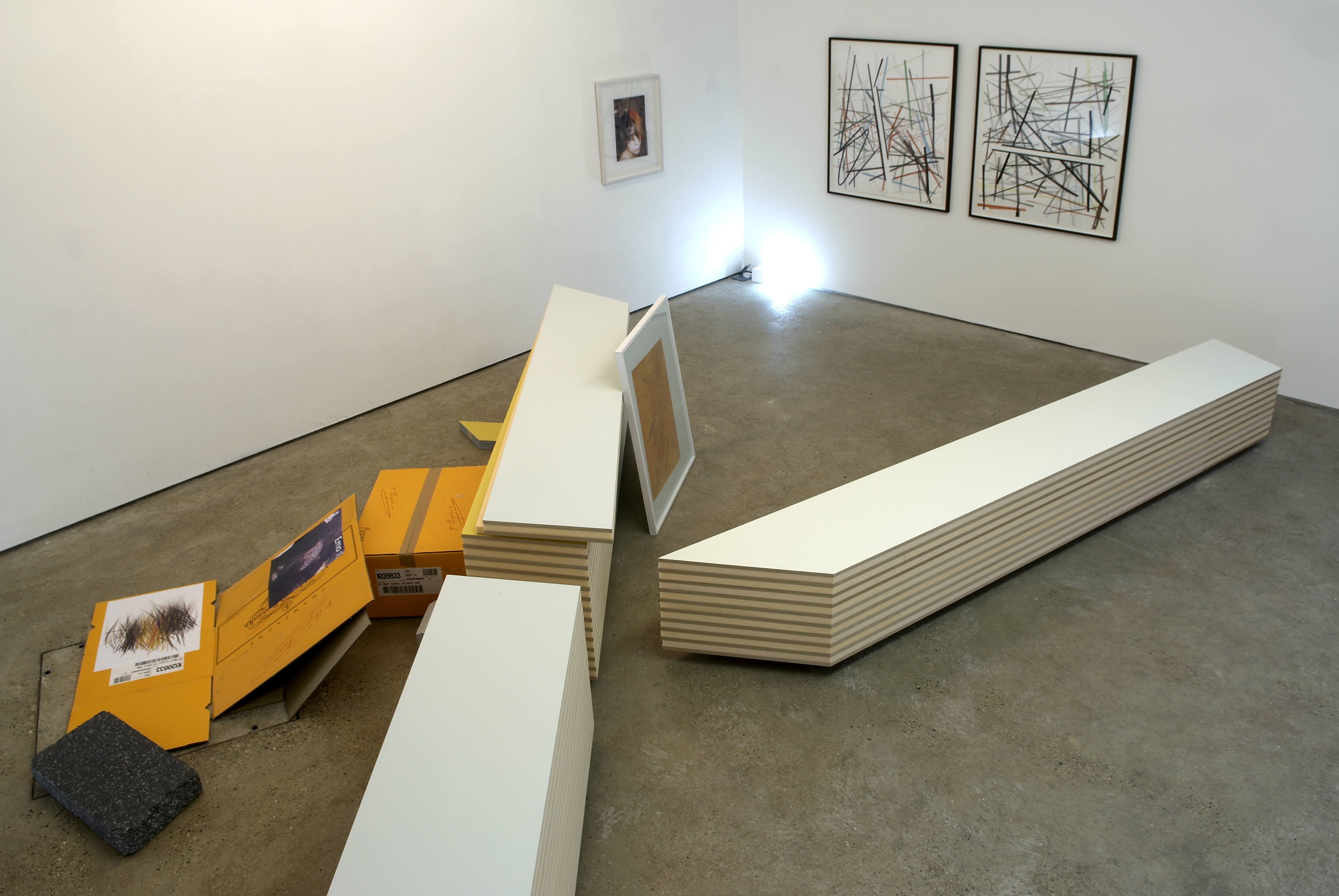 Installation by artist Scott Lyall at Campoli Presti art gallery in 2008