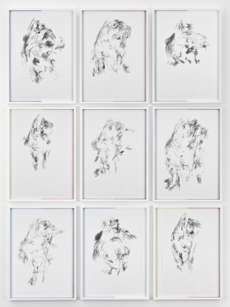 Figurative drawing by Cheyney Thompson exhibited in Toolpaths for Bellona at Campoli Presti Paris 2018