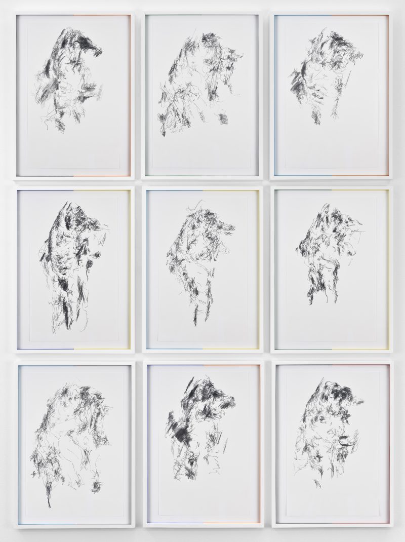 Figurative drawing by Cheyney Thompson exhibited in Toolpaths for Bellona at Campoli Presti Paris 2018