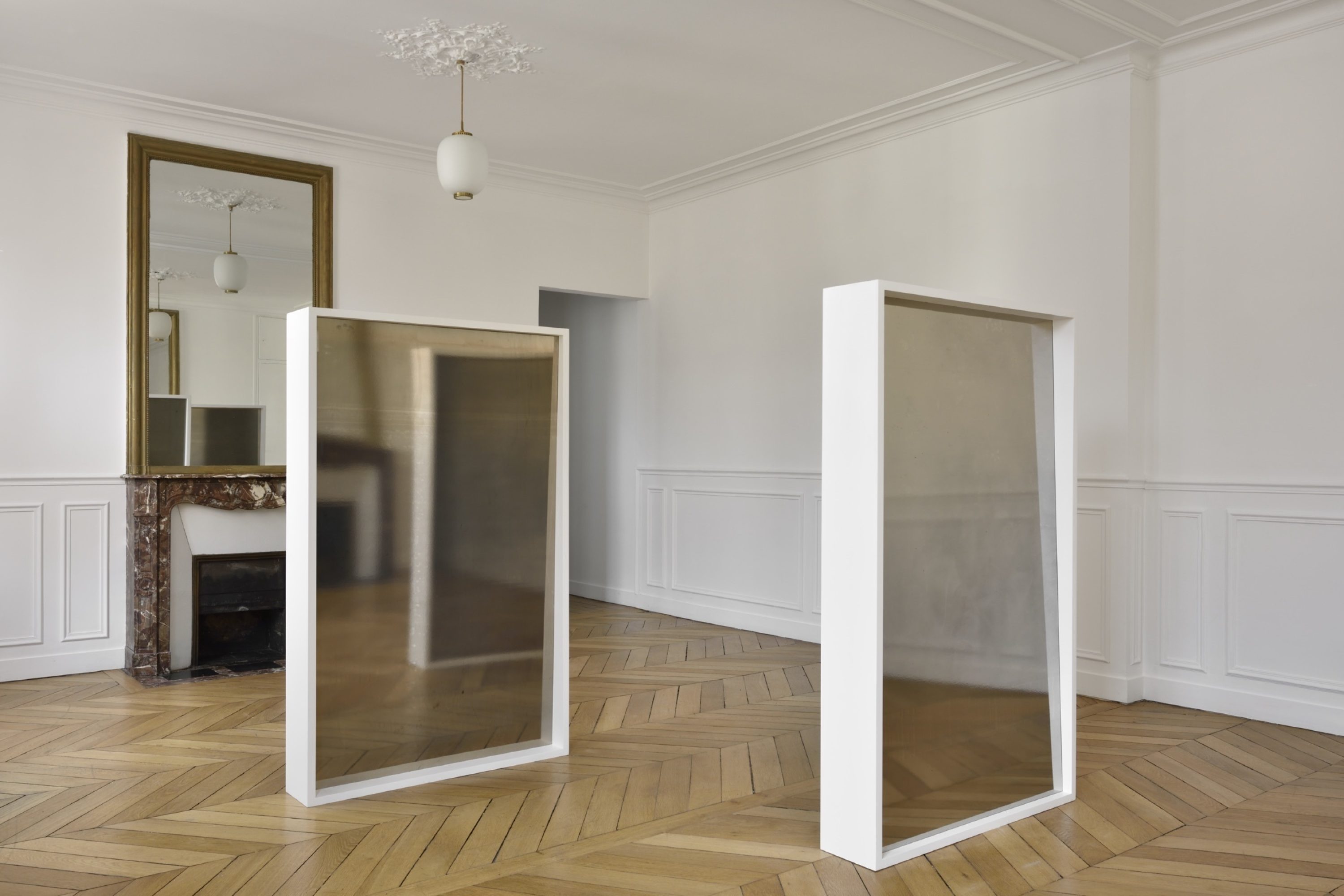 Abstract photogram installation by Liz Deschenes exhibited at Campoli Presti Paris 2016